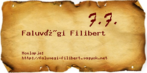 Faluvégi Filibert névjegykártya